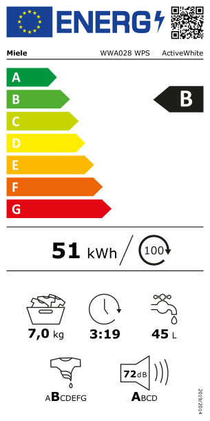 PERILICA RUBLJA MIELE WWA 028 WPS ActiveWhite
