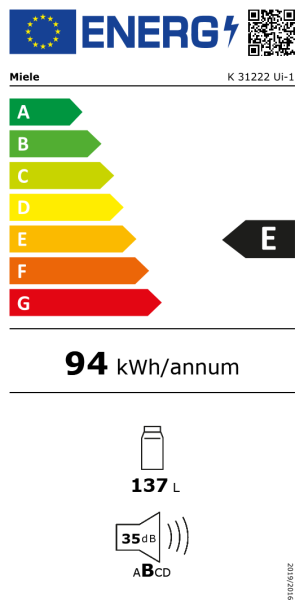 PODGRADNI HLADNJAK MIELE K 31222 Ui-1