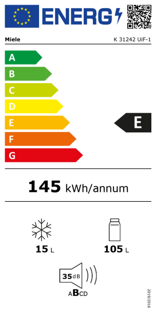 PODGRADNI HLADNJAK MIELE K 31242 UiF-1