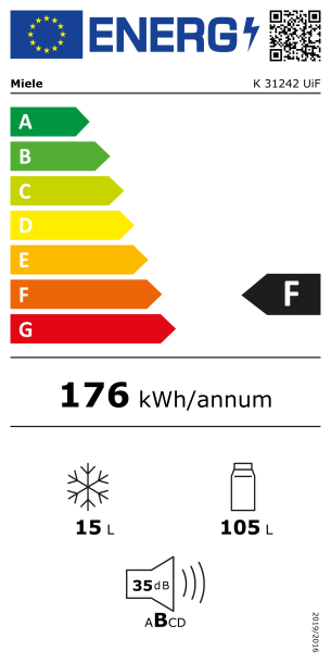 PODGRADNI HLADNJAK MIELE K 31242 UiF