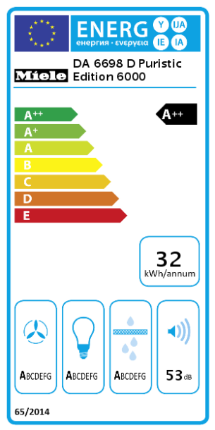 Energetska naljepnica - DA 6698