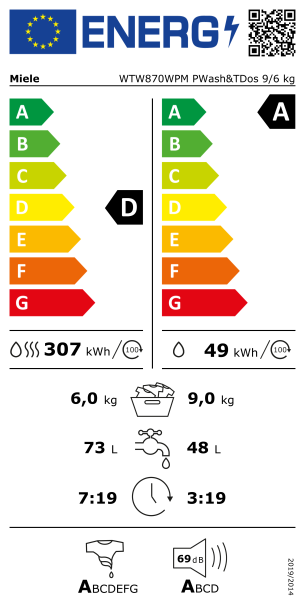 PERILICA RUBLJA SA SUŠILICOM MIELE WTW 870 WPM